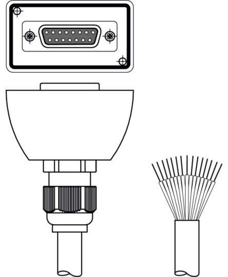 Cablu de conectare 548522, CB-D15E-25000S-11GF