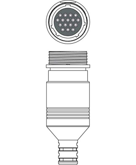 Conector 50137262, D U-M30-16A-M, Leuze