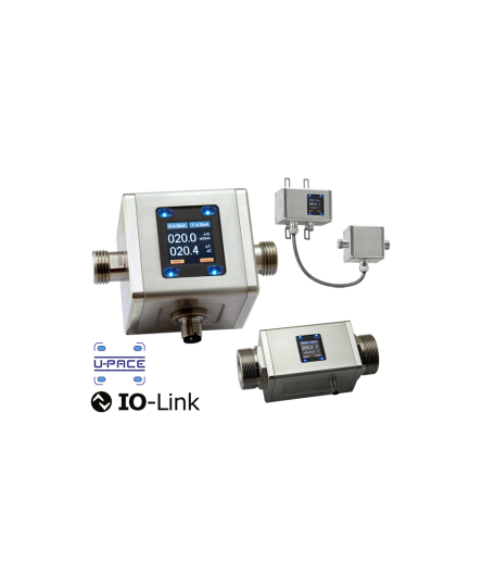 Debitmetru magnetic inductiv cu IO-Link - All Metal - Oțel inoxidabil - MIM, Kobold