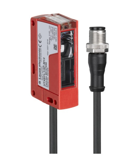 Senzor difuz cu suprimare a fundalului 50127057, HT46CL1/4P-200-M12, Leuze