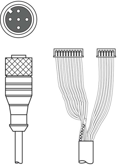 Cablu de interconectare 50115049, K-DS M12A-MA-5P-3m-S-PUR