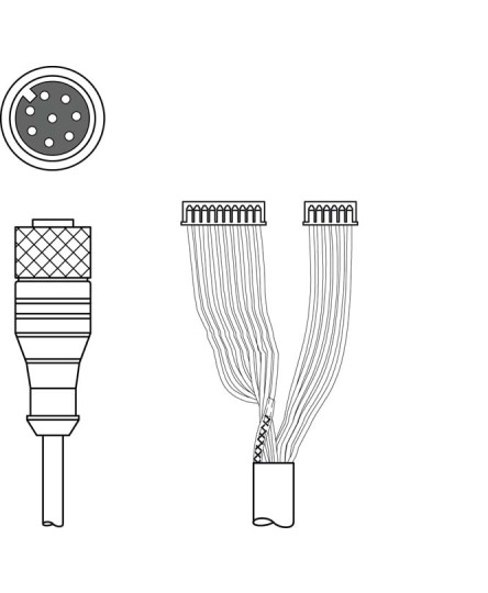 Cablu de interconectare 50115050, K-DS M12A-MA-8P-3m-S-PUR