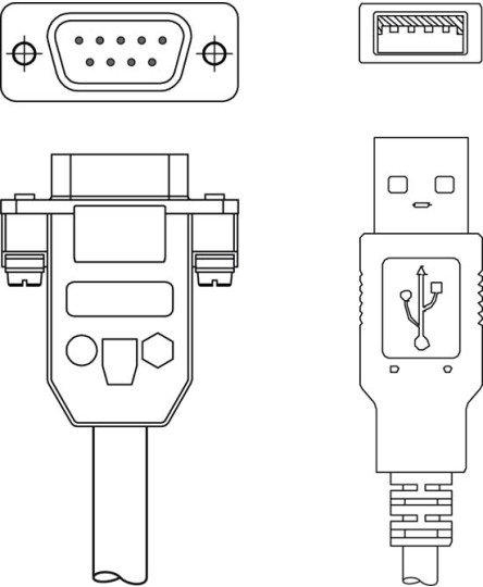 Cablu adaptor 50110677, KB-RS232-USB