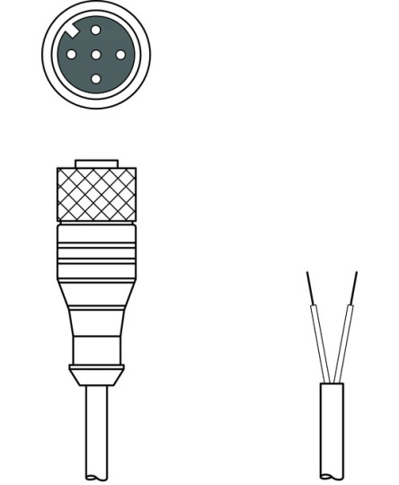 Cablu de conectare 50135242, KD PB-M12-4A-P3-020