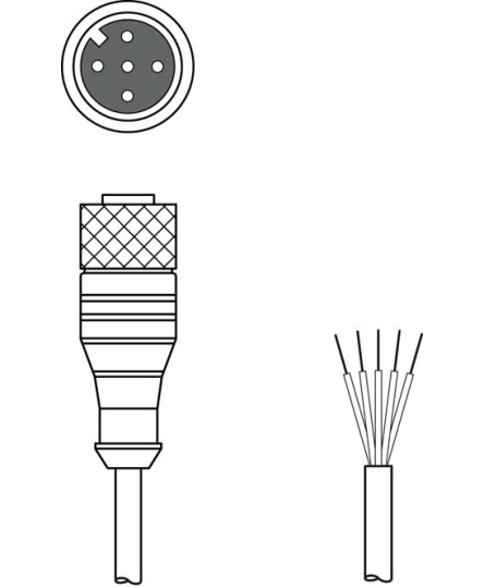 Cablu de conectare 50144049, KD S-M12-5A-P1-300