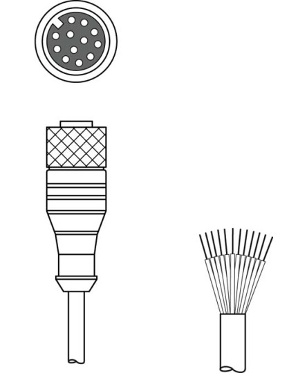 Cablu de conectare 50130281, KD S-M12-CA-P1-020