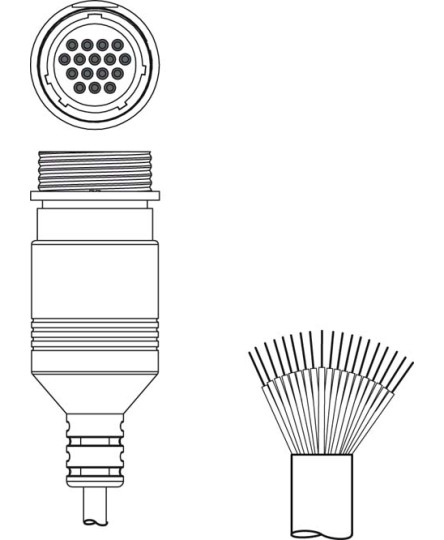 Cablu de conectare 50137264, KD S-M30-16A-V1-100