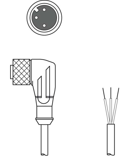 Cablu de conectare 50130683, KD U-M12-3W-P1-020