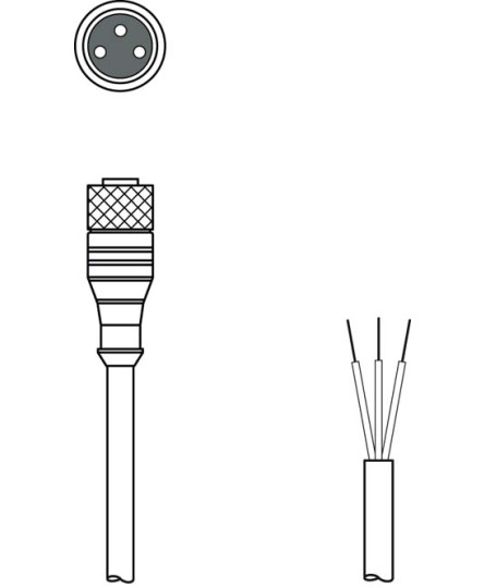 Cablu de conectare 50130842, KD U-M8-3A-P1-020