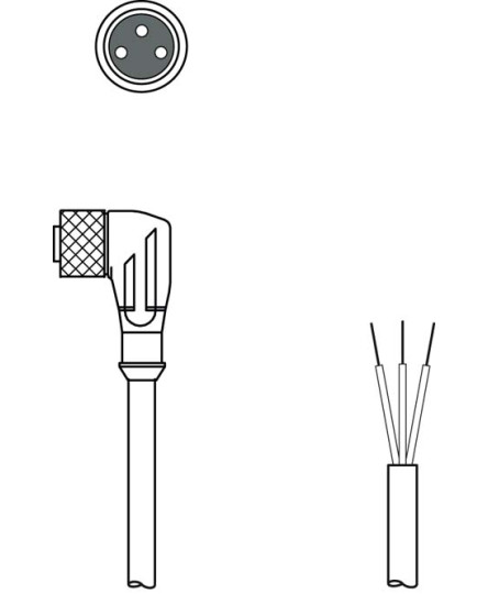 Cablu de conectare 50130865, KD U-M8-3W-P1-020