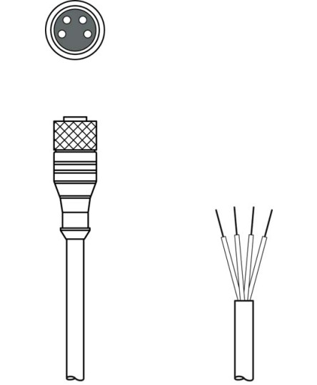 Cablu de conectare 50130854, KD U-M8-4A-P1-020