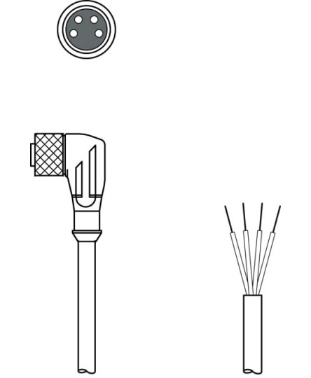 Cablu de conectare 50130873, KD U-M8-4W-P1-020