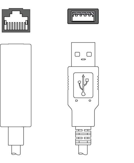 Cablu adaptor 50134949, KDS ET-RJ45-A-USB3-A-P4-000