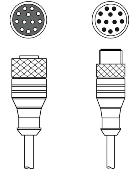 Cablu de interconectare 50143811, KDS S-M12-CA-M12-CA-P1-003