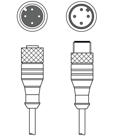 Cablu de interconectare 50130737, KDS U-M12-4A-M12-4A-P1-003