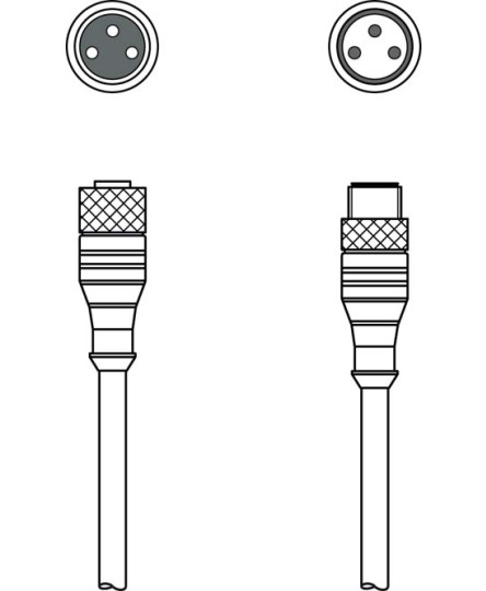 Cablu de interconectare 50130901, KDS U-M8-3A-M8-3A-P1-003