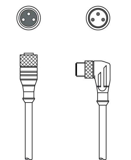 Cablu de interconectare 50146273, KDS U-M8-3A-M8-3W-P1-003-A01