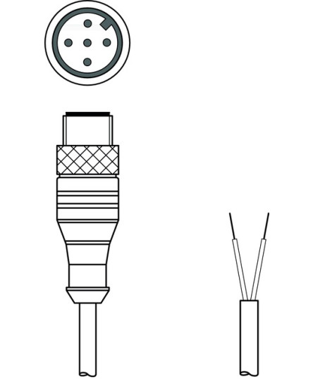 Cablu de conectare 50135247, KS PB-M12-4A-P3-020