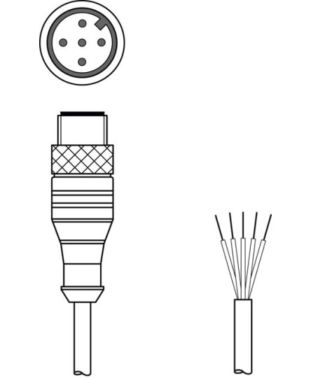 Cablu de conectare 50144051, KS S-M12-5A-P1-050