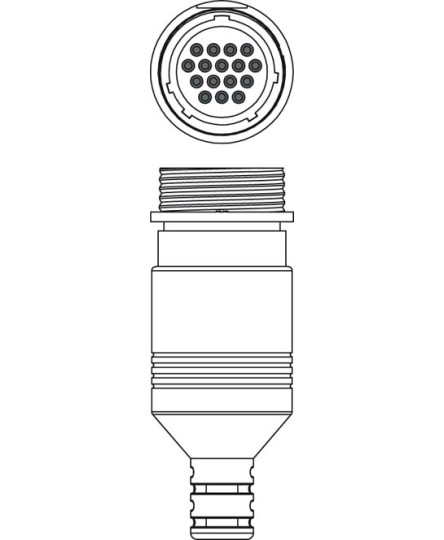 Conector 50137261, S U-M30-16A-M, Leuze