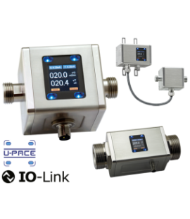 Debitmetru magnetic inductiv cu IO-Link - All Metal - Oțel inoxidabil - MIM, Kobold