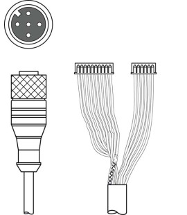 Cablu de interconectare 50115049, K-DS M12A-MA-5P-3m-S-PUR