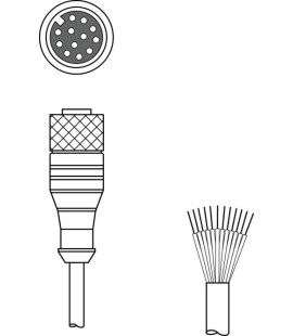 Cablu de conectare 50130281, KD S-M12-CA-P1-020