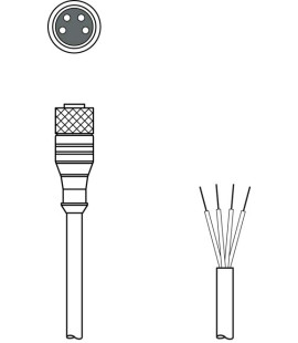 Cablu de conectare 50130854, KD U-M8-4A-P1-020