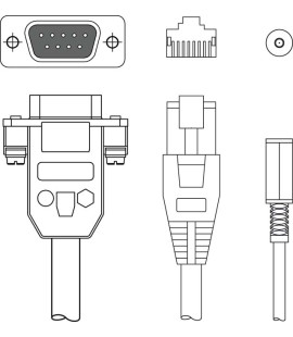 Cablu de interconectare 50130488, KDS CR-SUB-9A-RJ41-A-T0-024-C