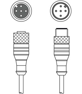 Cablu de interconectare 50129781, KDS DN-M12-5A-M12-5A-P3-050