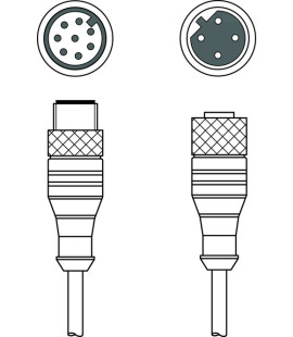 Cablu de interconectare 50144357, KDS PB-M12-4A-M12-8A-P0-020