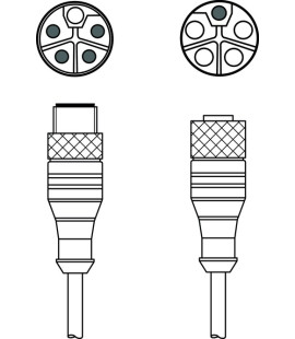 Cablu de interconectare 50141462, KDS PL-M12-5A-M12-5A-P0-020