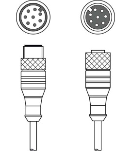 Cablu de interconectare 50136935, KDS S-M12-8A-M12-8A-P1-003