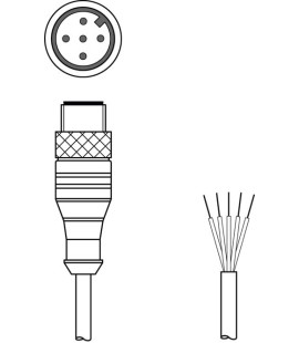 Cablu de conectare 50144051, KS S-M12-5A-P1-050