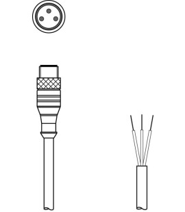 Cablu de conectare 50130829, KS U-M8-3A-P1-020