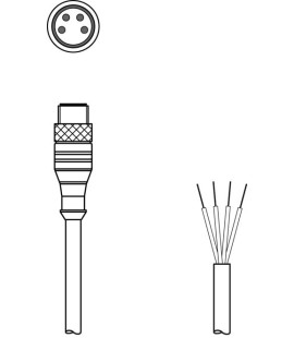 Cablu de conectare 50130834, KS U-M8-4A-P1-020