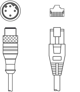 Cablu de interconectare 50135079, KSS ET-M12-4A-RJ45-A-P7-006