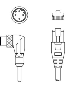 Cablu de interconectare 50138106, KSS ET-M12-4W-RJ45-A-P7-030