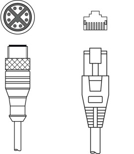 Cablu de interconectare 50133387, KSS ET-M12-8A-RJ45-A-P7-050