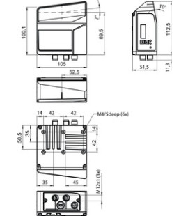 Sistem de poziționare a codurilor de bare, FBPS 607i 07 SM 110 H, 50140959, Leuze
